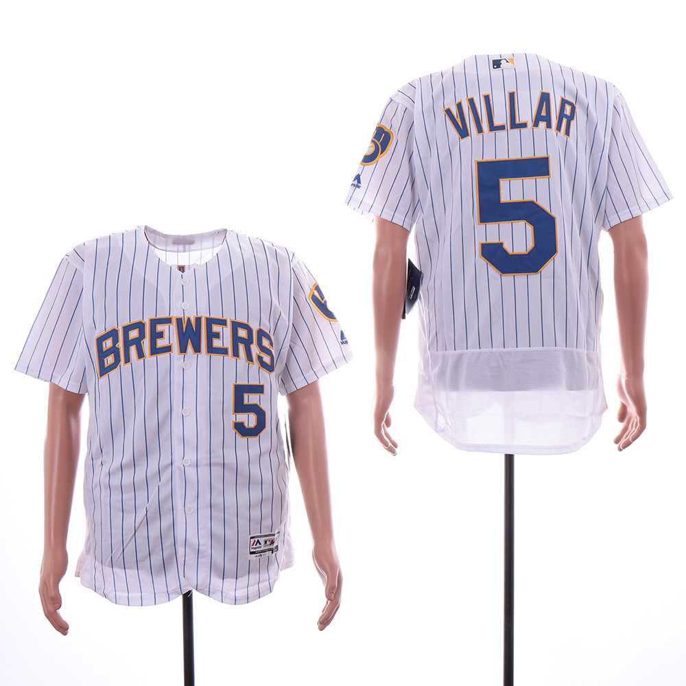 Brewers 5 Jonathan Villar White Flexbase Jersey Sguo,We sell and wholesale Brewers 5 Jonathan Villar White Flexbase Jersey Sguo on line form chian!